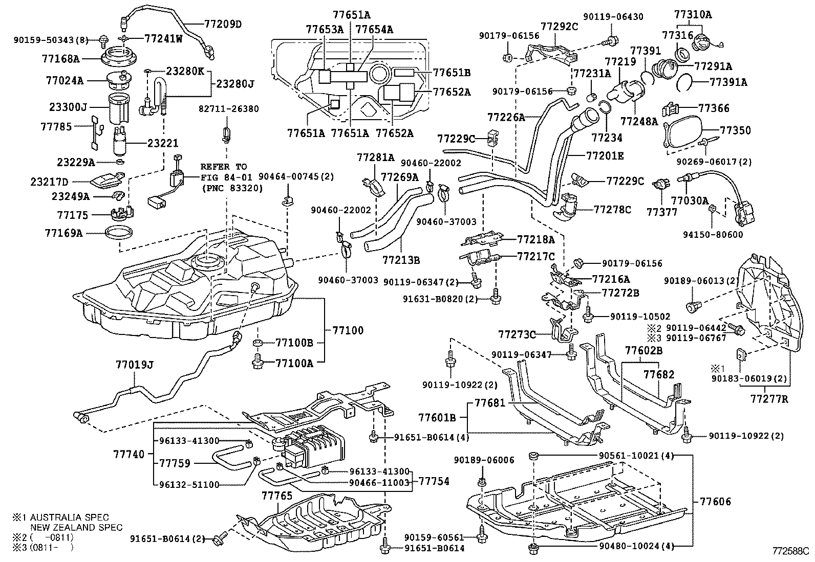  RX400H |  FUEL TANK TUBE