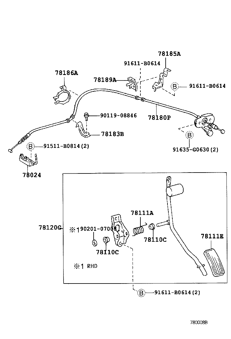  LAND CRUISER 90 |  ACCELERATOR LINK