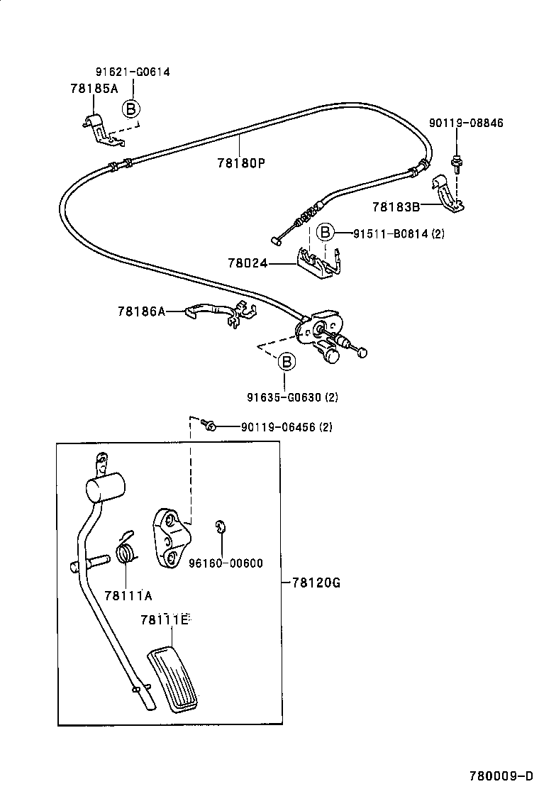  LAND CRUISER 90 |  ACCELERATOR LINK