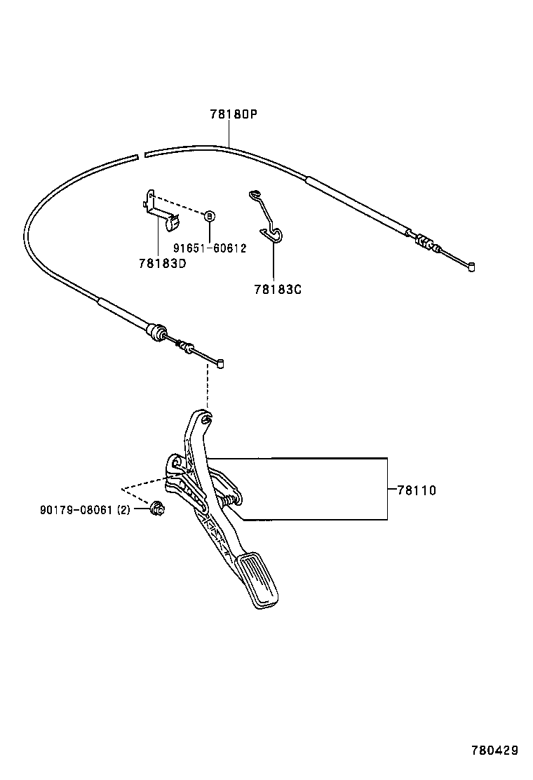  YARIS ECHO 3D 5D |  ACCELERATOR LINK