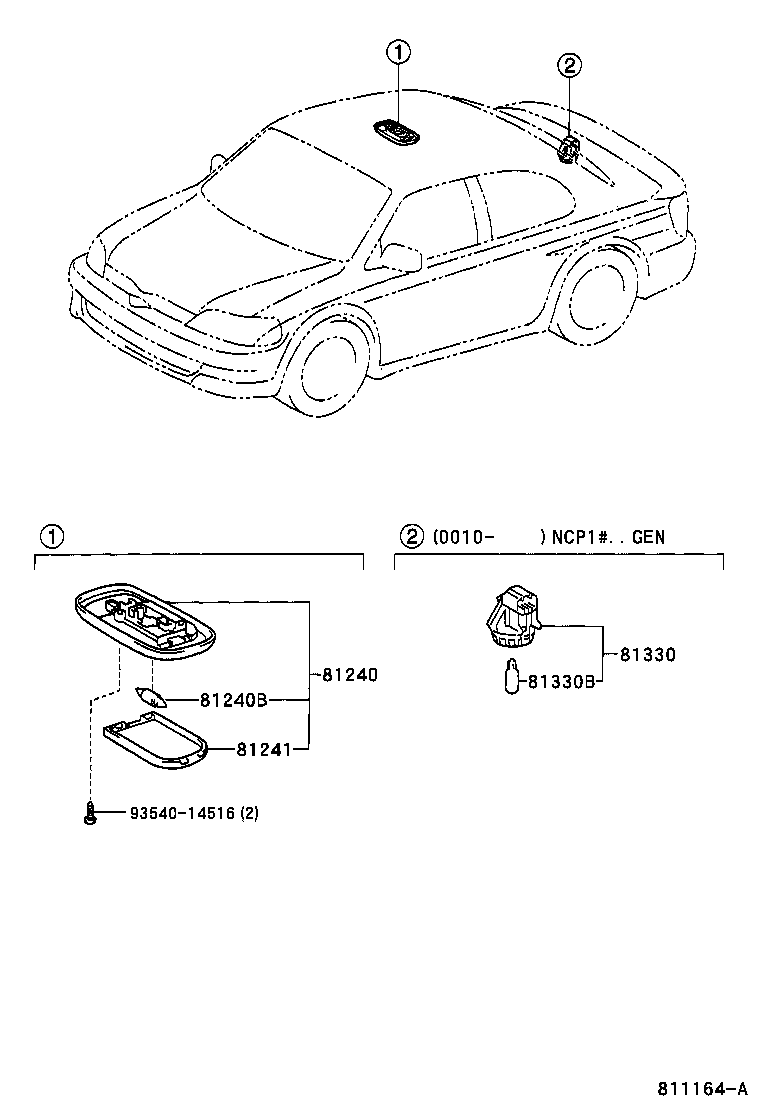  YARIS ECHO 4D |  INTERIOR LAMP