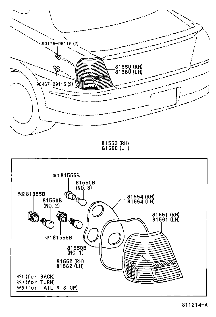  YARIS ECHO 4D |  REAR COMBINATION LAMP