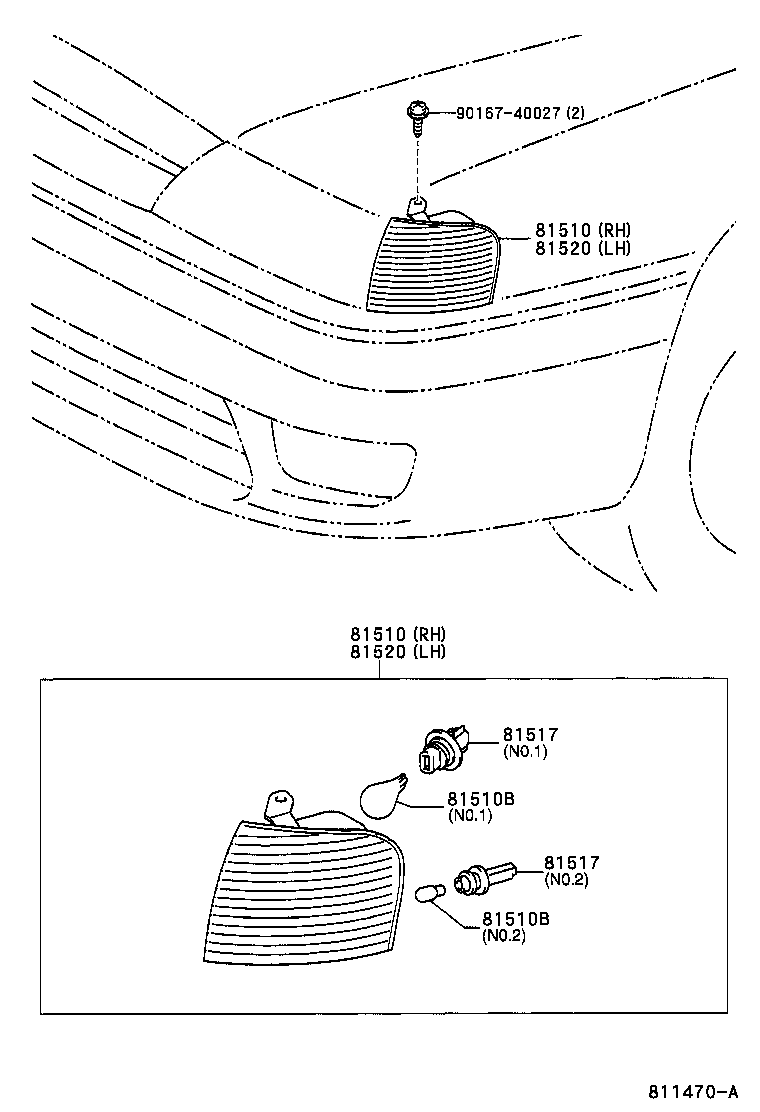  AVALON |  FRONT TURN SIGNAL LAMP