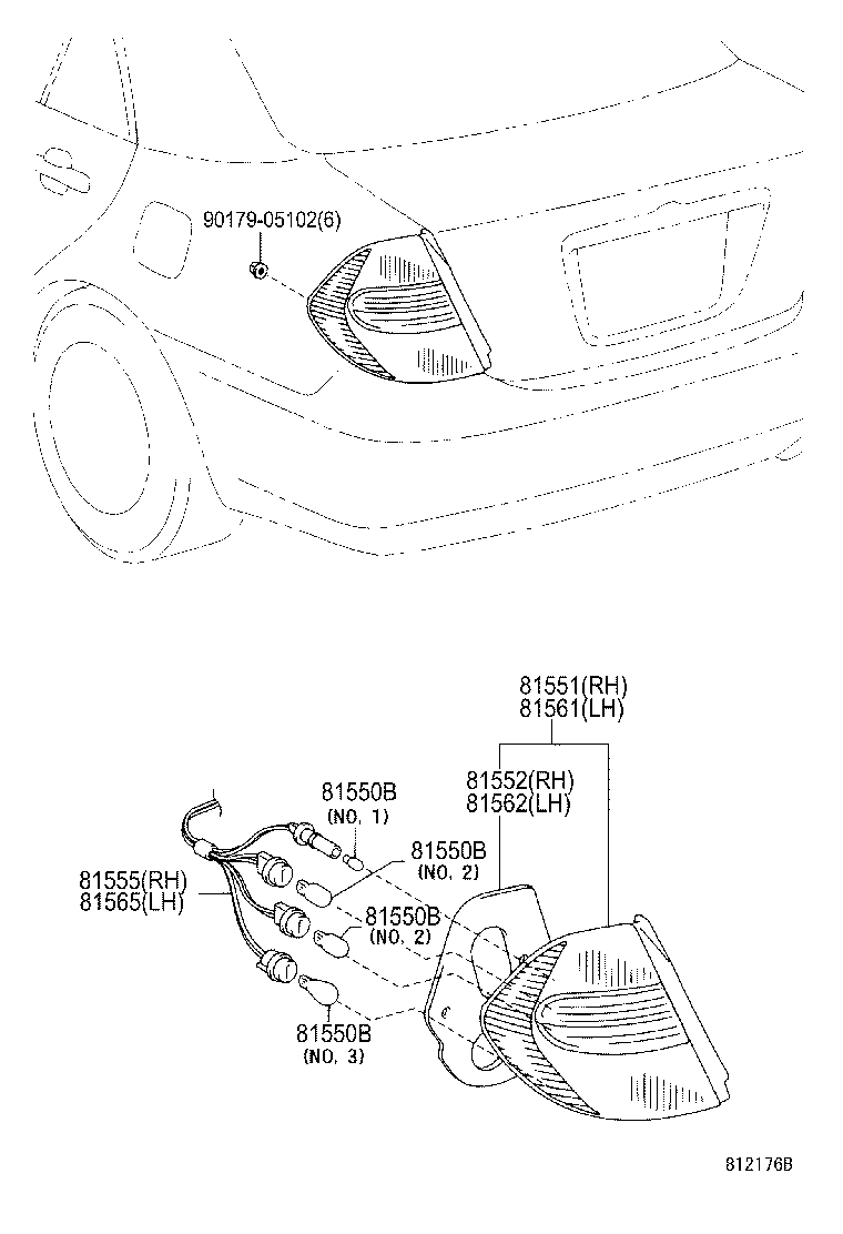  CAMRY AUSTRALIA |  REAR COMBINATION LAMP