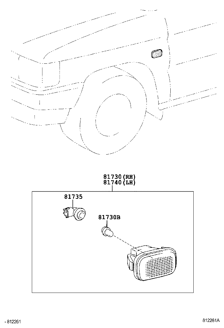  QUALIS |  SIDE TURN SIGNAL LAMP OUTER MIRROR LAMP