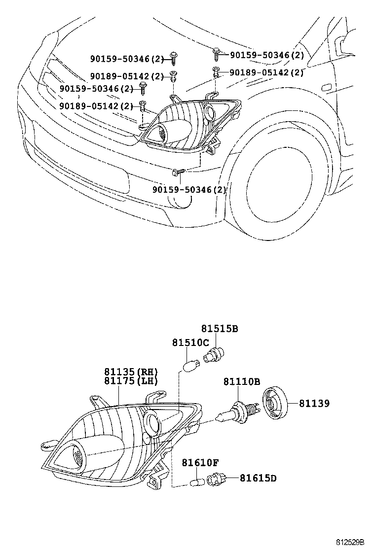  TOYOTA XA |  HEADLAMP