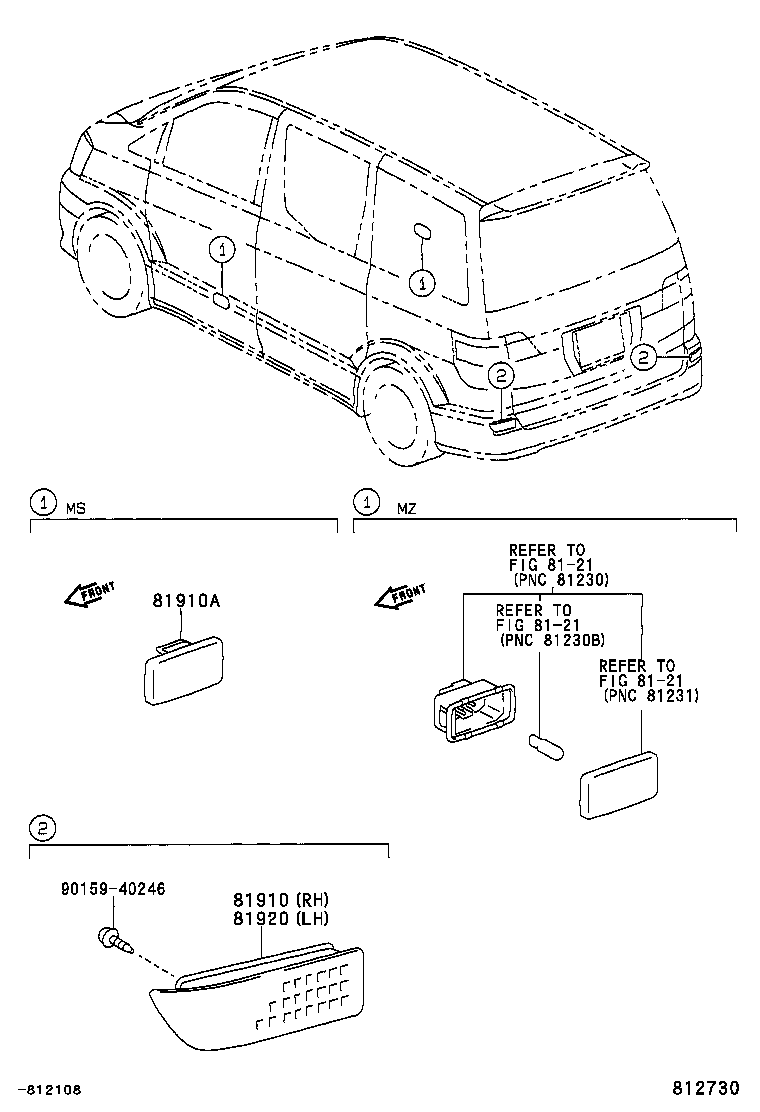  ALPHARD |  REFLEX REFLECTOR