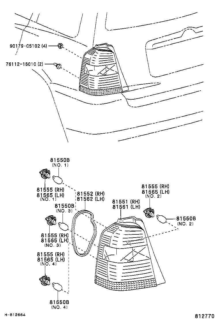  KLUGER |  REAR COMBINATION LAMP