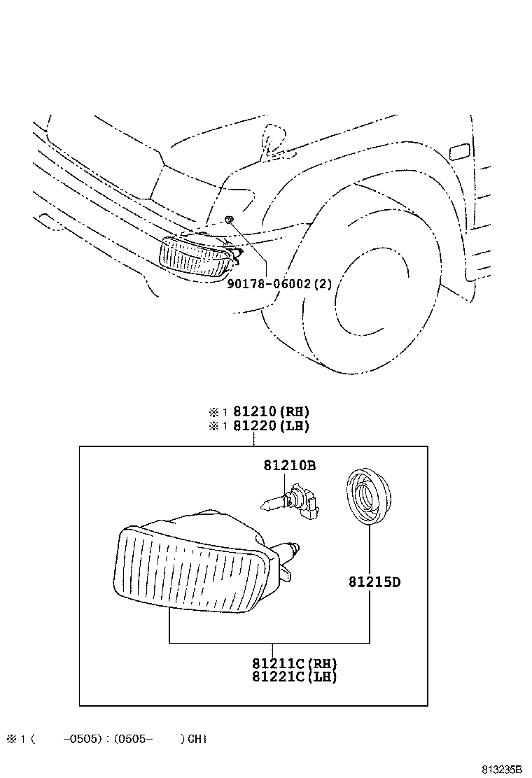  LAND CRUISER 100 105 |  FOG LAMP