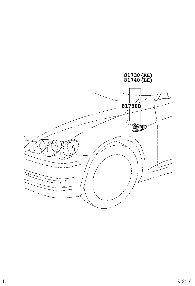  REIZ |  SIDE TURN SIGNAL LAMP OUTER MIRROR LAMP