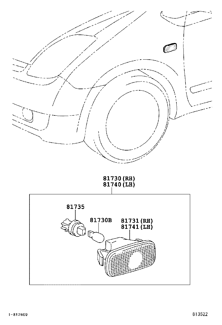  PRIUS CHINA |  SIDE TURN SIGNAL LAMP OUTER MIRROR LAMP