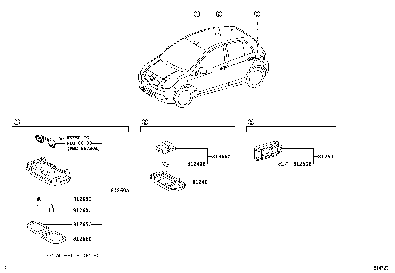  YARIS |  INTERIOR LAMP