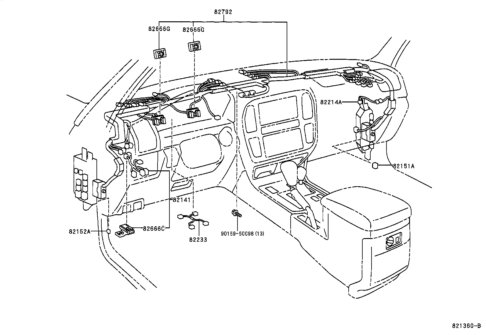  LAND CRUISER 100 105 |  WIRING CLAMP