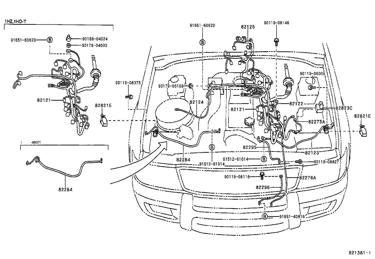  LAND CRUISER 100 105 |  WIRING CLAMP