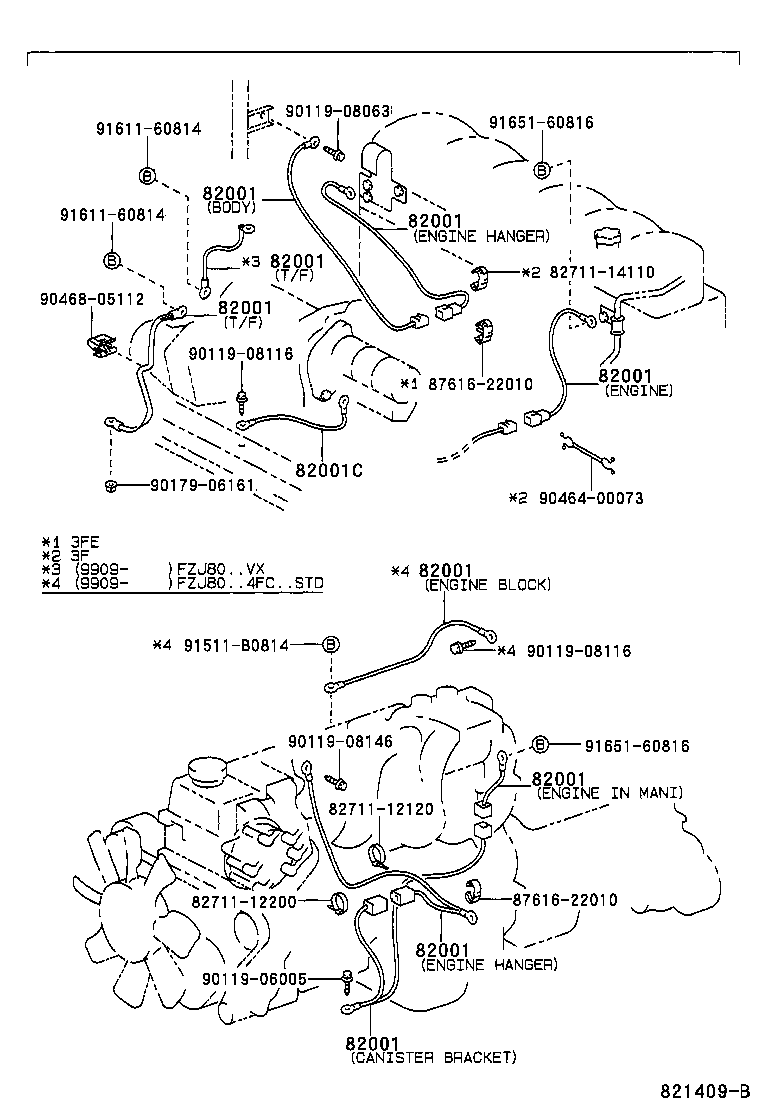  LAND CRUISER 80 |  WIRING CLAMP