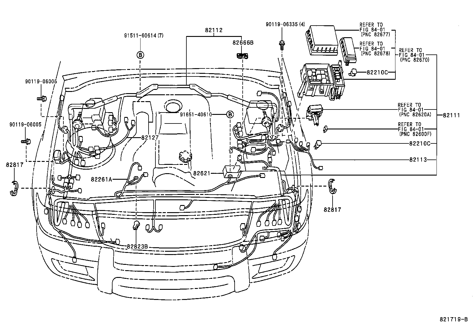  LAND CRUISER 100 105 |  WIRING CLAMP