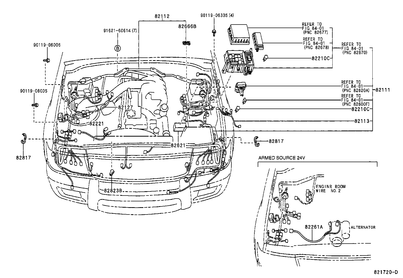  LAND CRUISER 100 105 |  WIRING CLAMP