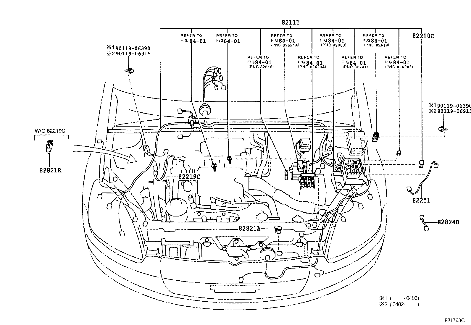  YARIS ECHO 3D 5D |  WIRING CLAMP