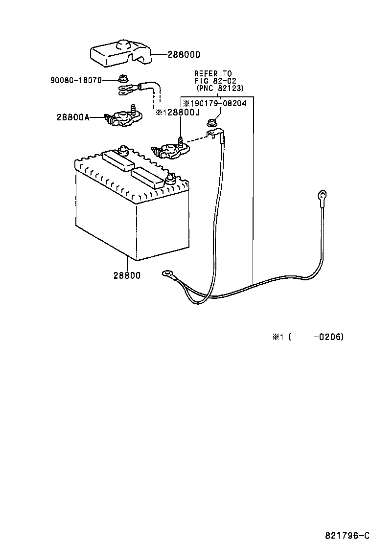  AVALON |  BATTERY BATTERY CABLE