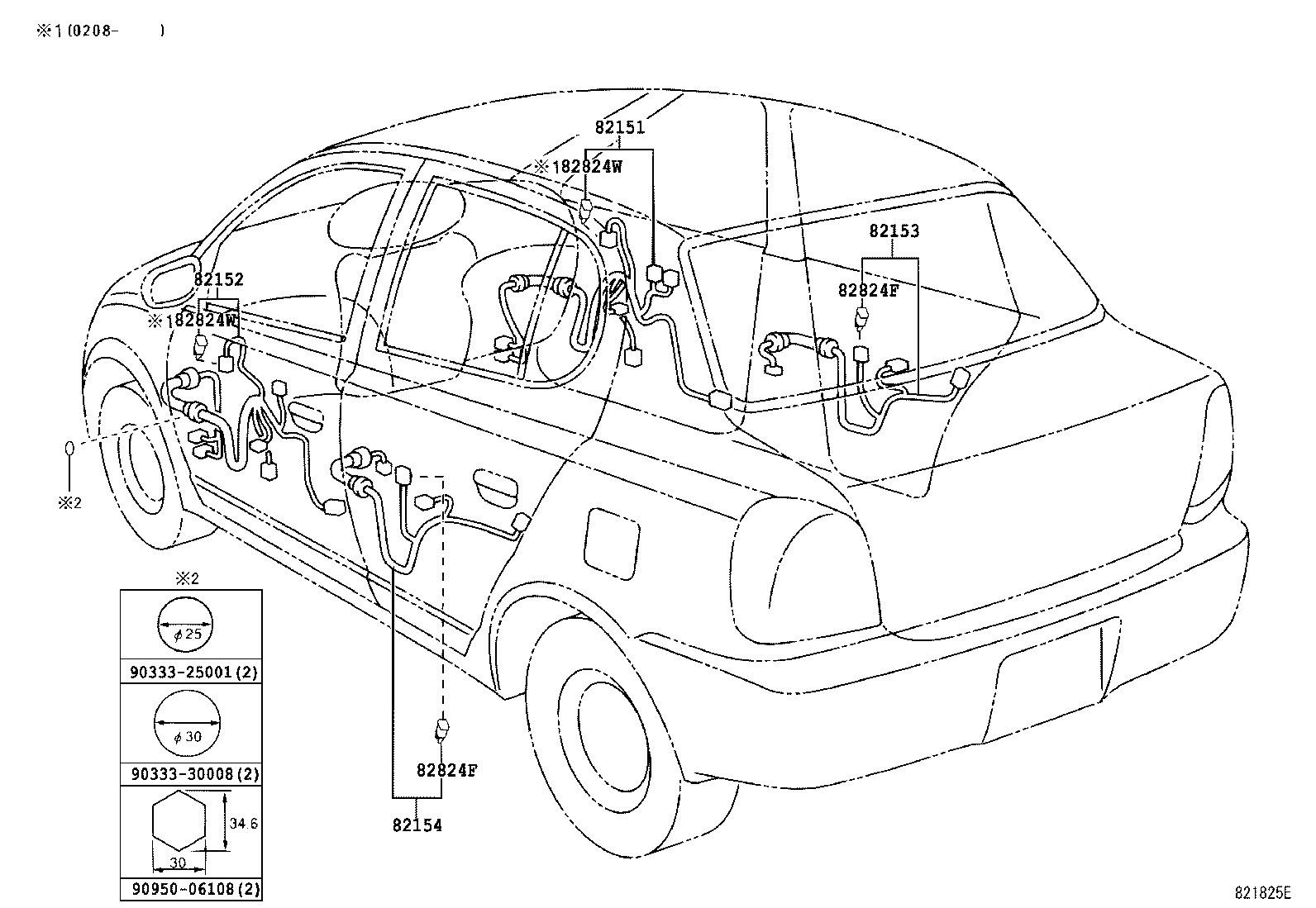  YARIS ECHO 4D |  WIRING CLAMP