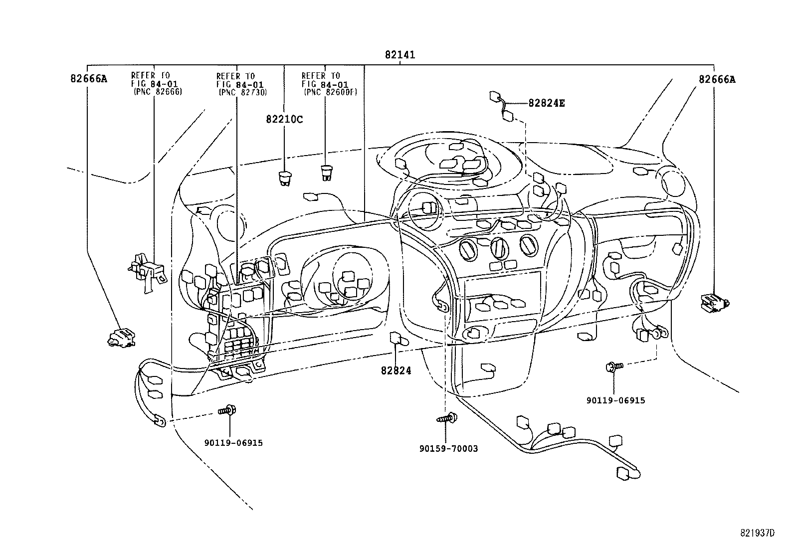  YARIS ECHO 3D 5D |  WIRING CLAMP