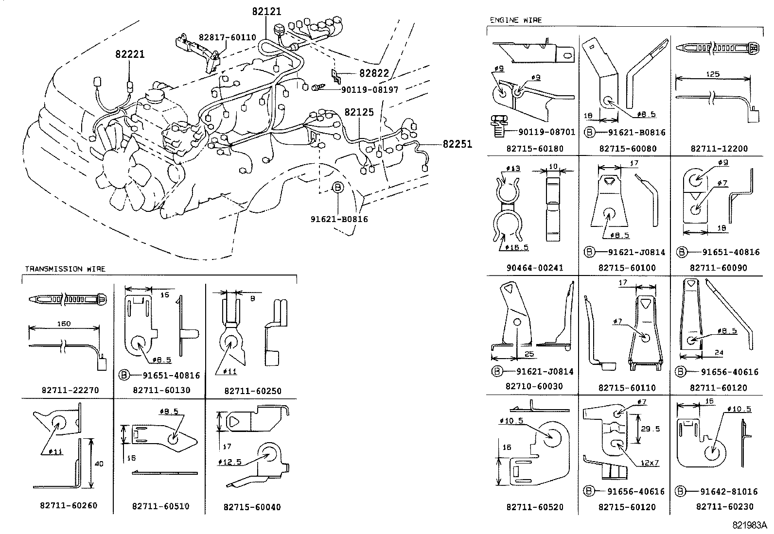  LAND CRUISER 80 |  WIRING CLAMP