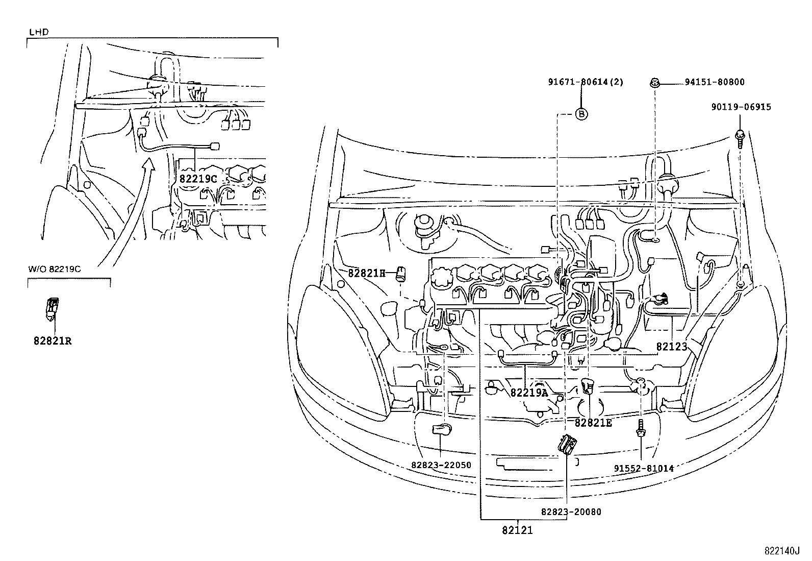  YARIS ECHO 3D 5D |  WIRING CLAMP