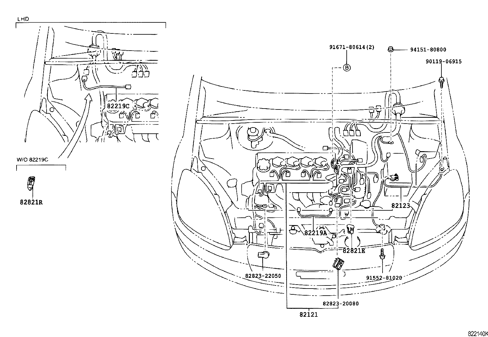  YARIS ECHO 4D |  WIRING CLAMP