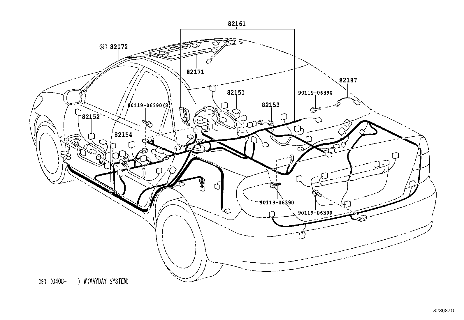  CAMRY AUSTRALIA |  WIRING CLAMP