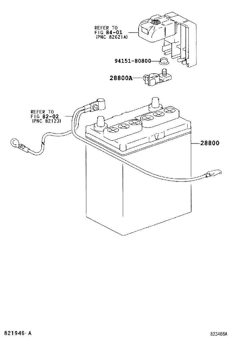  TOYOTA XA |  BATTERY BATTERY CABLE
