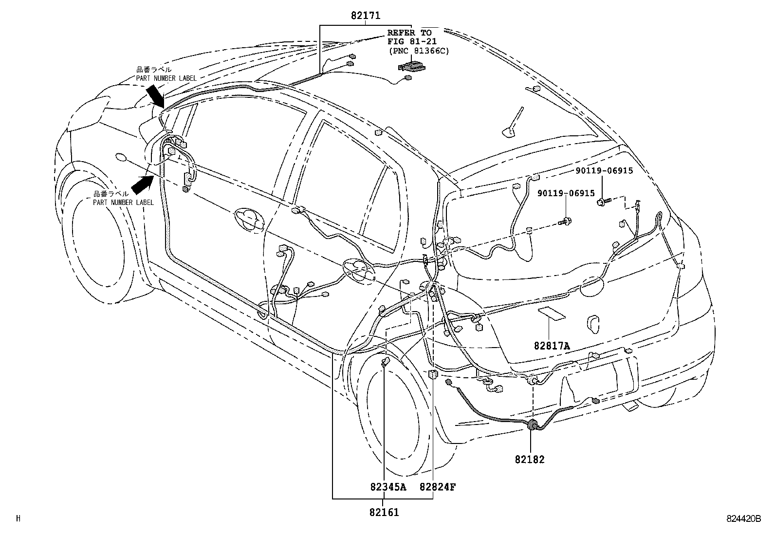  YARIS |  WIRING CLAMP