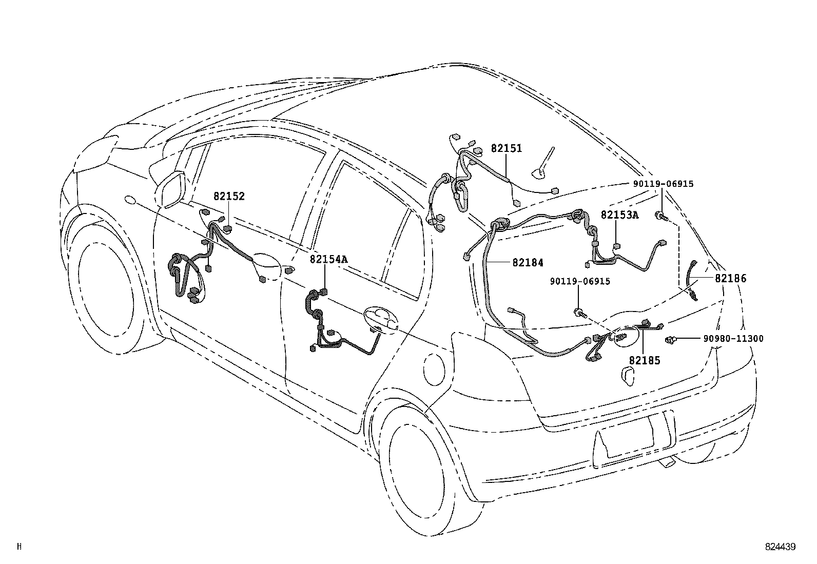  YARIS |  WIRING CLAMP