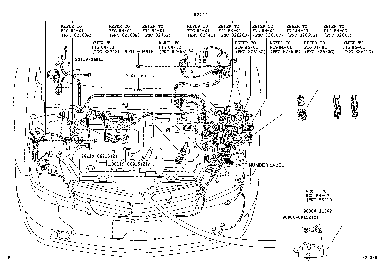  PRIUS CHINA |  WIRING CLAMP