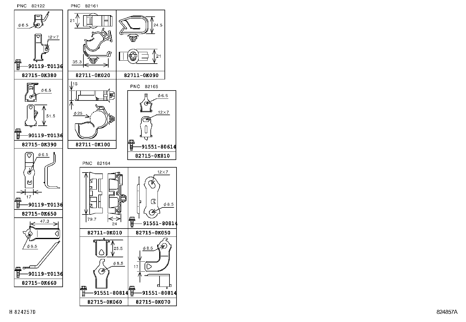  HILUX |  WIRING CLAMP