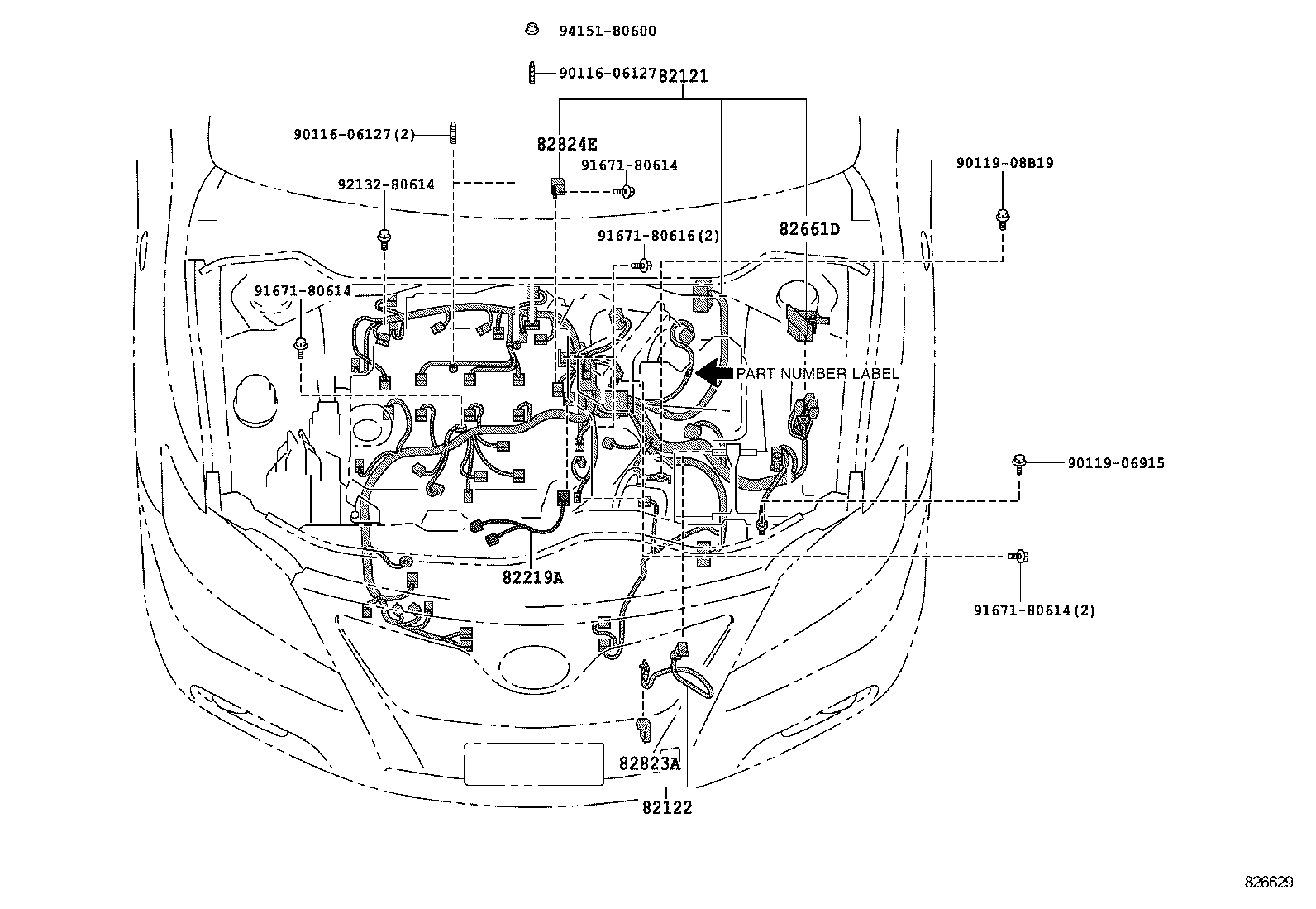  CAMRY AURION HV ARL |  WIRING CLAMP