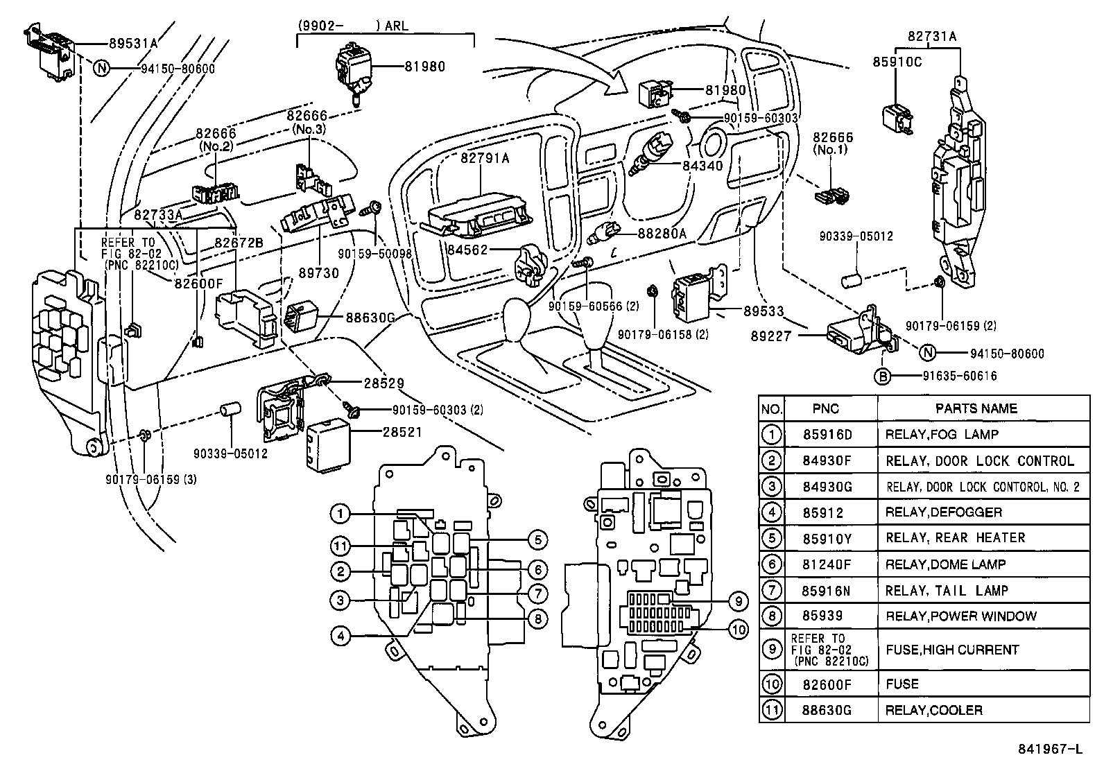  LAND CRUISER 100 105 |  SWITCH RELAY COMPUTER