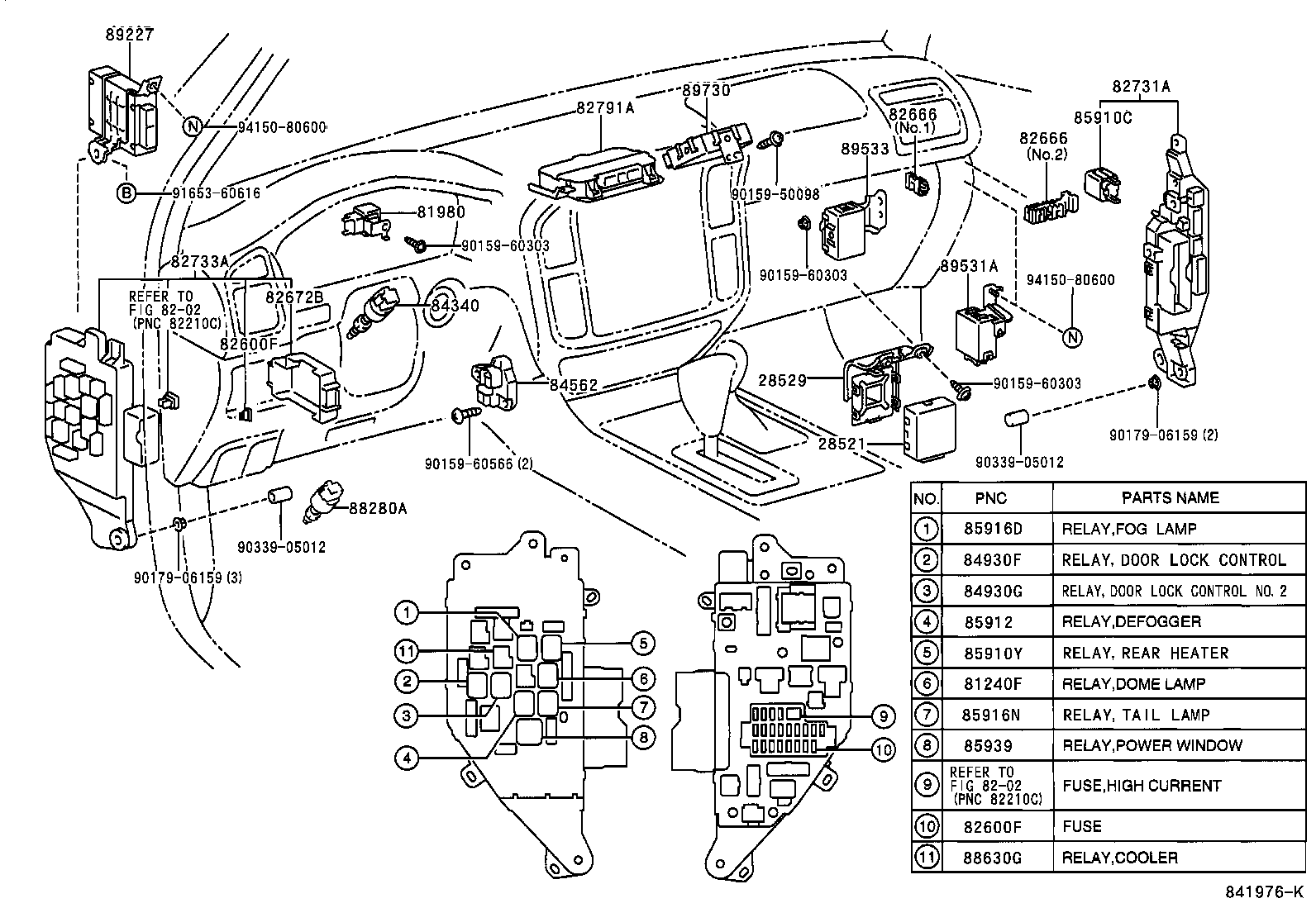  LAND CRUISER 100 105 |  SWITCH RELAY COMPUTER