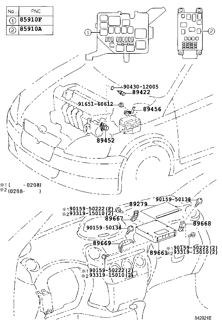  YARIS ECHO 4D |  ELECTRONIC FUEL INJECTION SYSTEM
