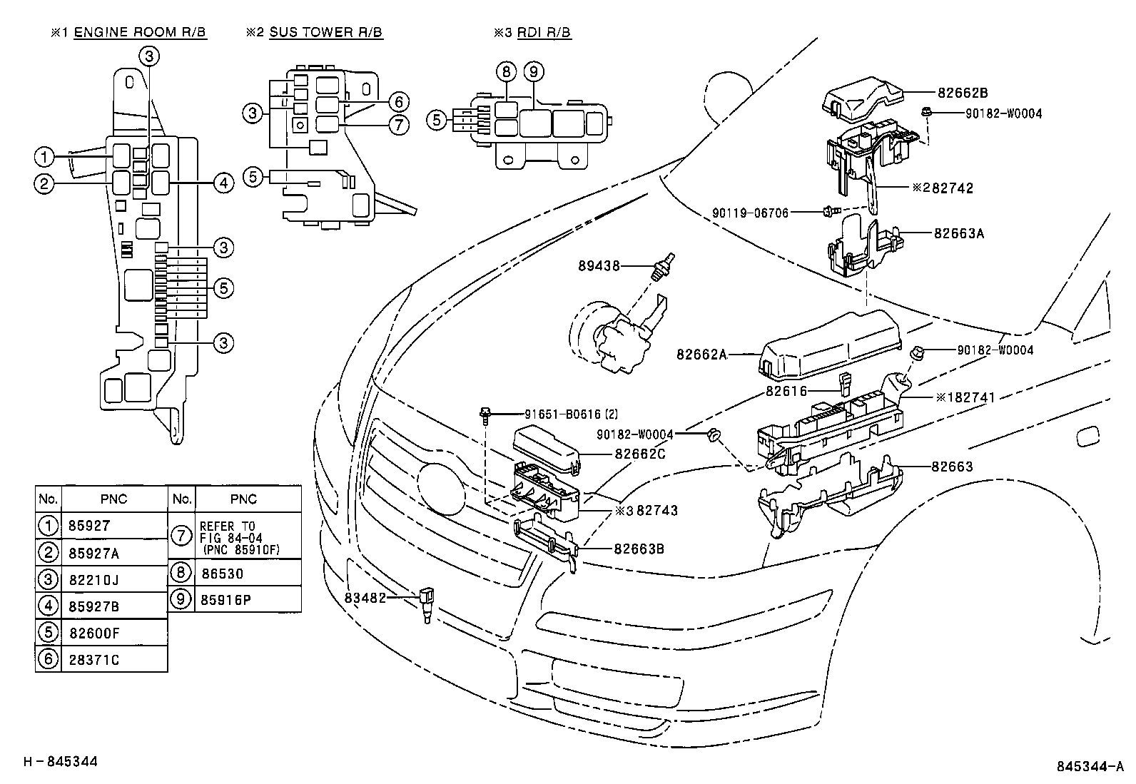  AVENSIS |  SWITCH RELAY COMPUTER