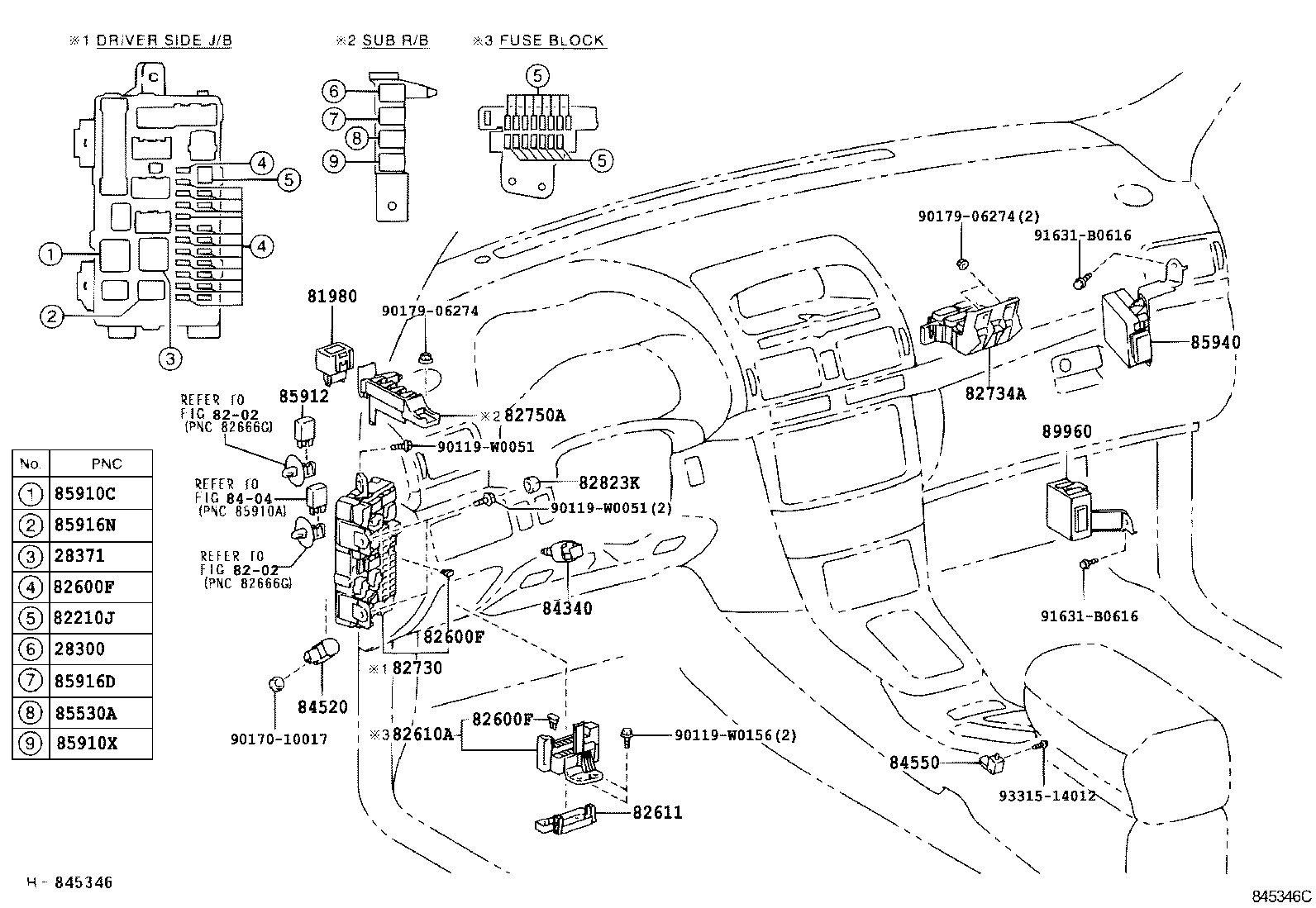 AVENSIS |  SWITCH RELAY COMPUTER