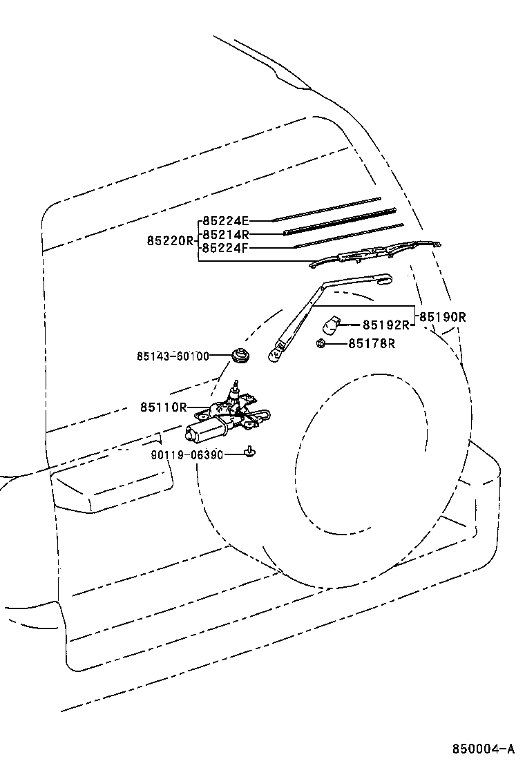  LAND CRUISER 90 |  REAR WIPER