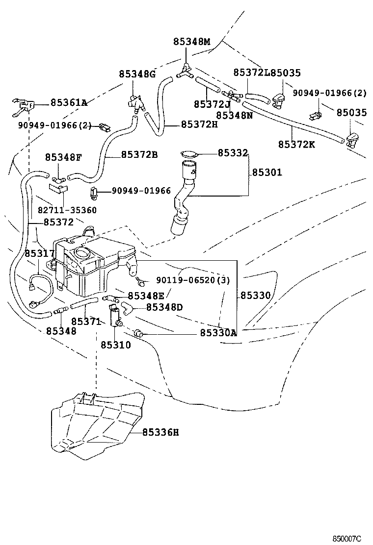  LAND CRUISER 90 |  WINDSHIELD WASHER