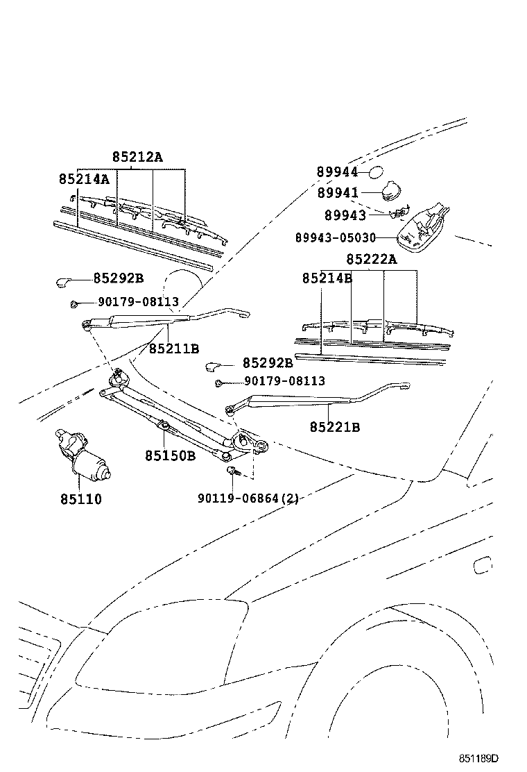  AVENSIS |  WINDSHIELD WIPER