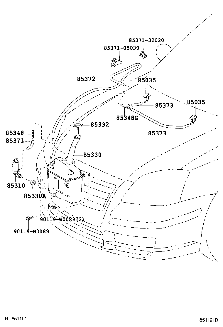  AVENSIS |  WINDSHIELD WASHER