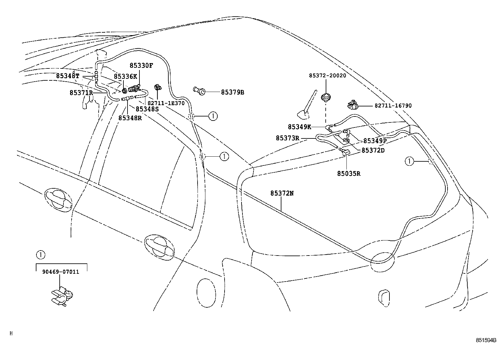  YARIS |  REAR WASHER