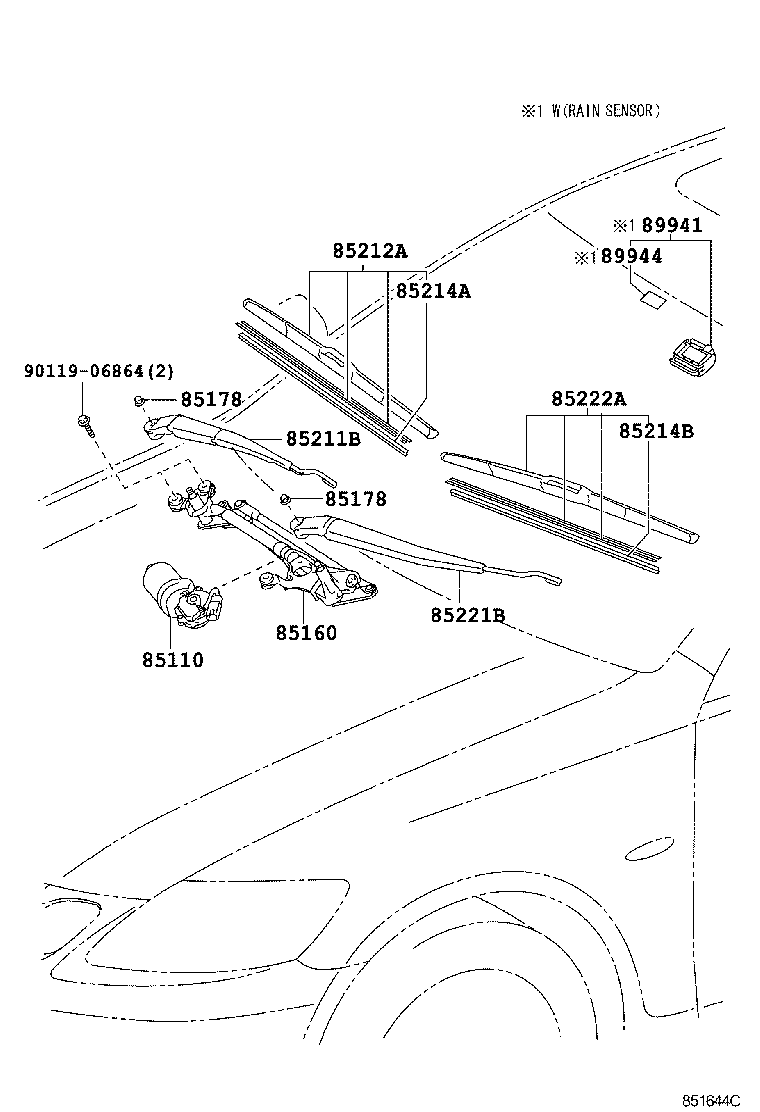  GS30 35 43 460 |  WINDSHIELD WIPER