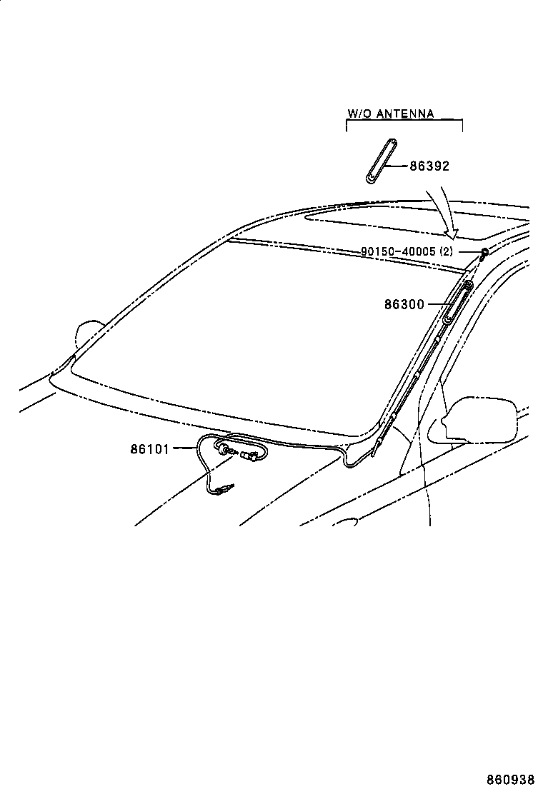  YARIS ECHO 4D |  ANTENNA