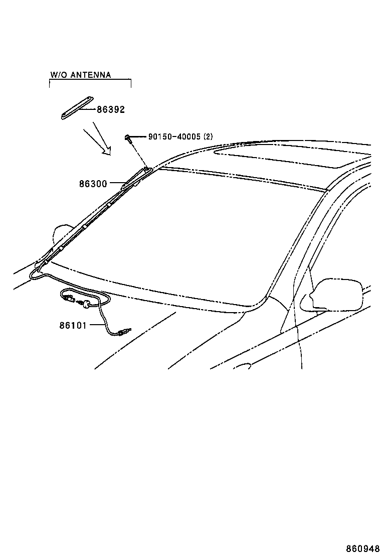  YARIS ECHO 4D |  ANTENNA