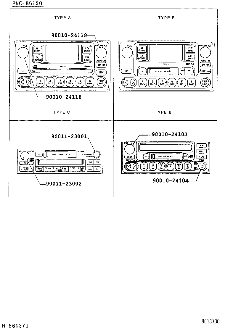  PICNIC AVENSIS VERSO |  RADIO RECEIVER AMPLIFIER CONDENSER