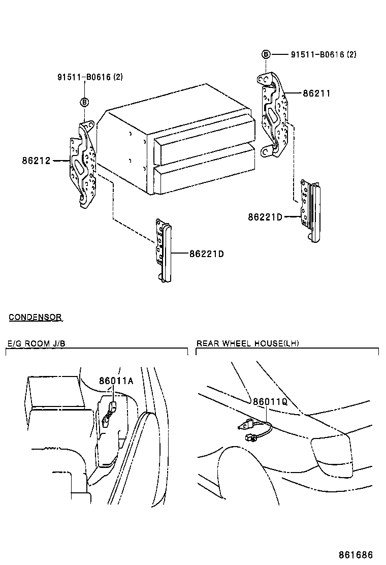  CELICA |  RADIO RECEIVER AMPLIFIER CONDENSER